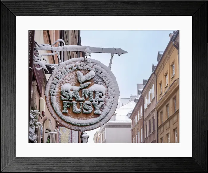 Framed Print : Same Fusy Tea Room and Cafe, detailed view, Old Town, Warsaw, Masovian Voivodeship, Poland Framed Print : Same Fusy Tea Room and Cafe, detailed view, Old Town, Warsaw, Masovian Voivodeship, Poland