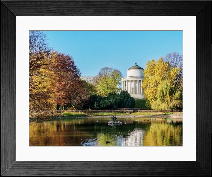 Framed Print : Temple of Vesta Water Tower, Saxon Garden, Warsaw, Masovian Voivodeship, Poland