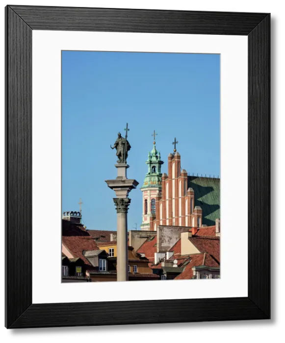 Framed Print : Sigismunds Column, Castle Square, Warsaw, Masovian Voivodeship, Poland Framed Print : Sigismunds Column, Castle Square, Warsaw, Masovian Voivodeship, Poland