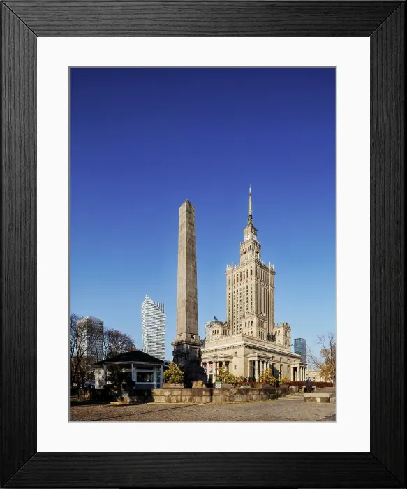 Framed Print : Palace of Culture and Science, Warsaw, Masovian Voivodeship, Poland