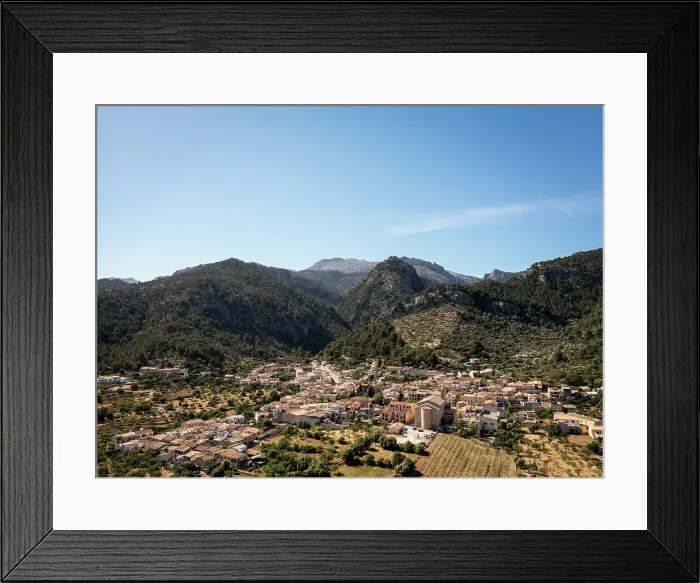 Framed Print : Spain, Balearic Islands, Mallorca, Caimari, Sierra de Tramuntana landscape