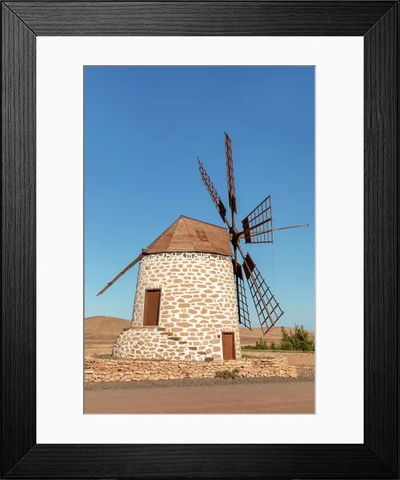 Framed Print : Traditional windmill Molino de Tefia, Tefia, Fuerteventura, Canary Islands, Spain Framed Print : Traditional windmill Molino de Tefia, Tefia, Fuerteventura, Canary Islands, Spain