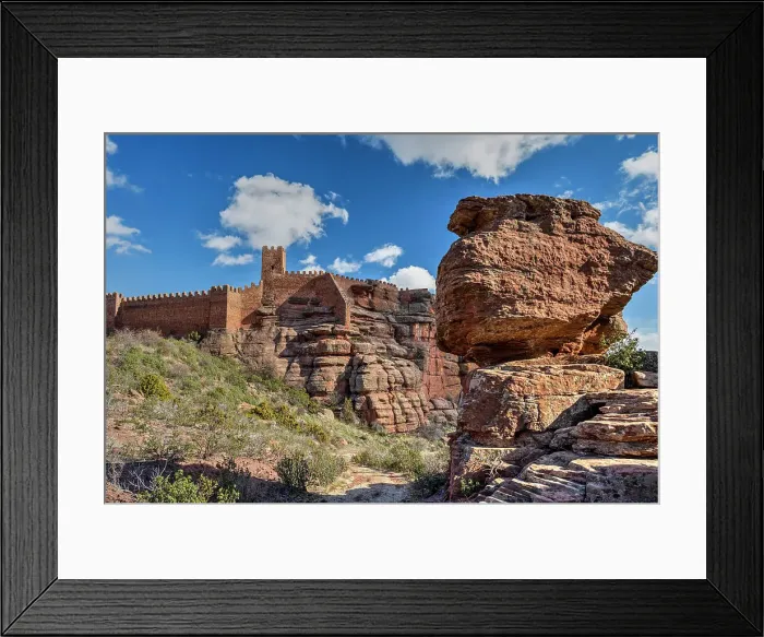 Framed Print : Castle of Peracense, Aragon, Spain Framed Print : Castle of Peracense, Aragon, Spain