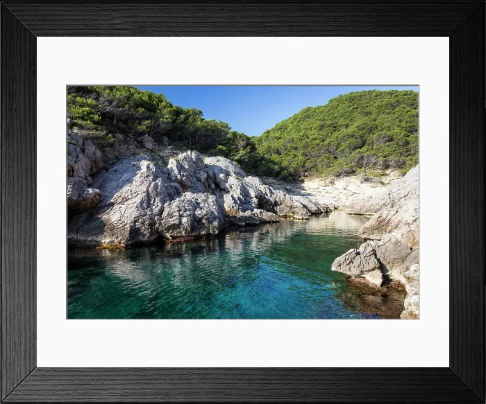 Framed Print : Europe, Spain, Catalonia, Costa Brava, L'Estartit, View of Cala Pedrosa Framed Print : Europe, Spain, Catalonia, Costa Brava, L'Estartit, View of Cala Pedrosa