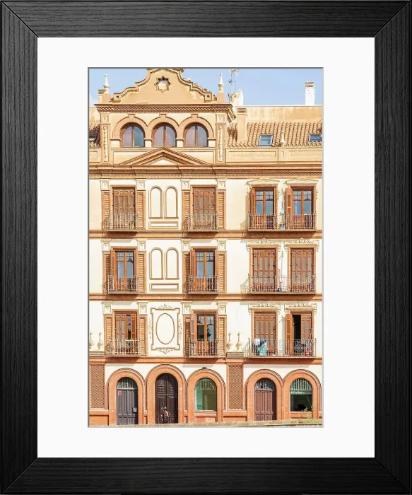 Framed Print : Facade, Malaga, City, Andalusia, Spain Framed Print : Facade, Malaga, City, Andalusia, Spain