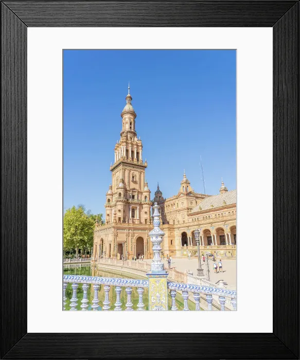 Framed Print : Plaza Espana, Seville, Andalusia, Spain Framed Print : Plaza Espana, Seville, Andalusia, Spain