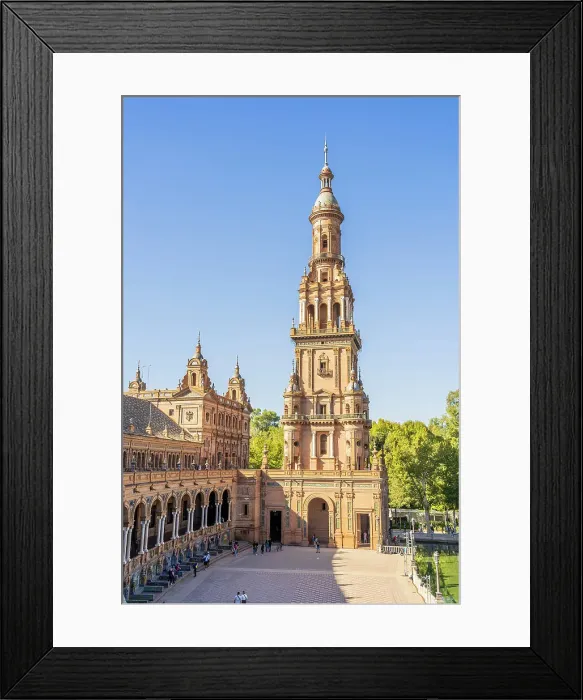 Framed Print : Plaza Espana, Seville, Andalusia, Spain Framed Print : Plaza Espana, Seville, Andalusia, Spain