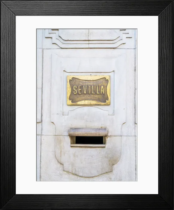 Framed Print : Letterbox, Seville, Andalusia, Spain Framed Print : Letterbox, Seville, Andalusia, Spain