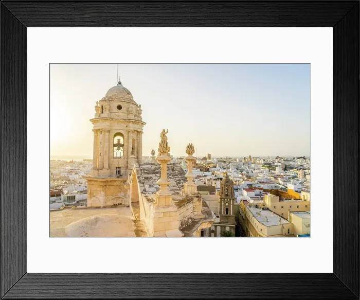 Framed Print : The view from Cadiz cathedral, Cadiz, Andalusia, Spain Framed Print : The view from Cadiz cathedral, Cadiz, Andalusia, Spain