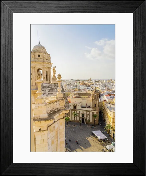 Framed Print : The view from Cadiz cathedral, Cadiz, Andalusia, Spain Framed Print : The view from Cadiz cathedral, Cadiz, Andalusia, Spain