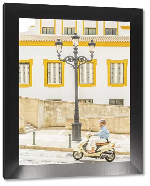 Scooter, Cadiz, Andalusia, Spain