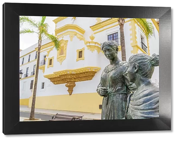 Statues outside Santo Domingo Convent, Cadiz, Andalusia, Spain
