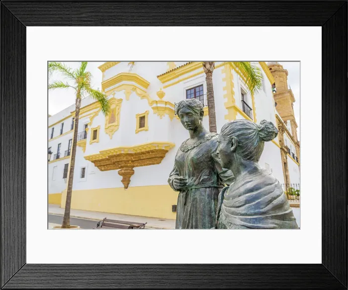 Framed Print : Statues outside Santo Domingo Convent, Cadiz, Andalusia, Spain Framed Print : Statues outside Santo Domingo Convent, Cadiz, Andalusia, Spain