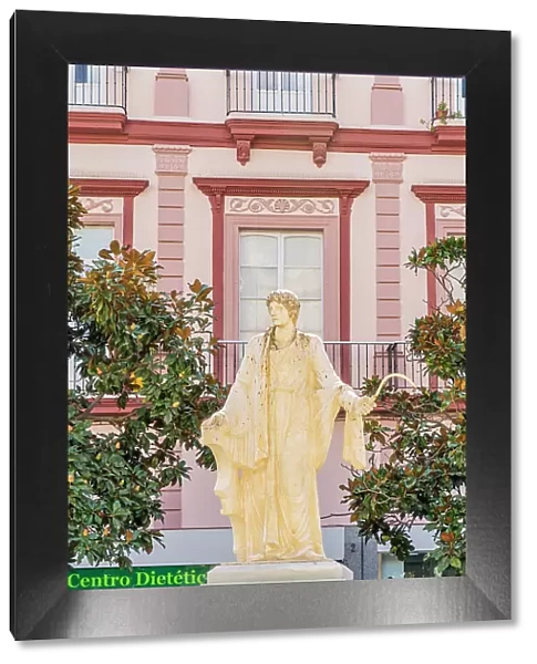 Statue of Lucio Junio Moderato Columela, Cadiz, Andalusia, Spain