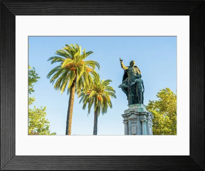 Framed Print : Statue of San Juan Bautista de la Salle, Jerez de la Frontera, Andalusia, Spain Framed Print : Statue of San Juan Bautista de la Salle, Jerez de la Frontera, Andalusia, Spain