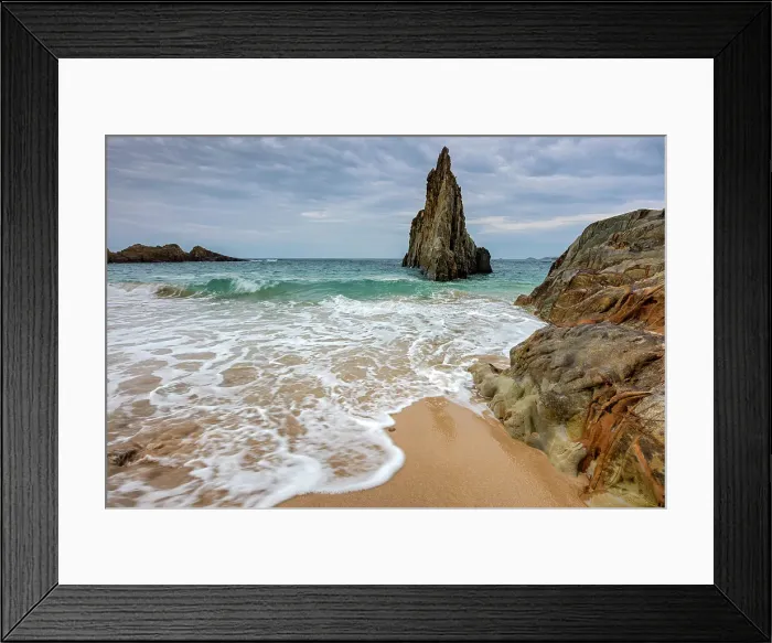 Framed Print : Spain, Asturias, Playa de Mexota, Mexota beach Framed Print : Spain, Asturias, Playa de Mexota, Mexota beach