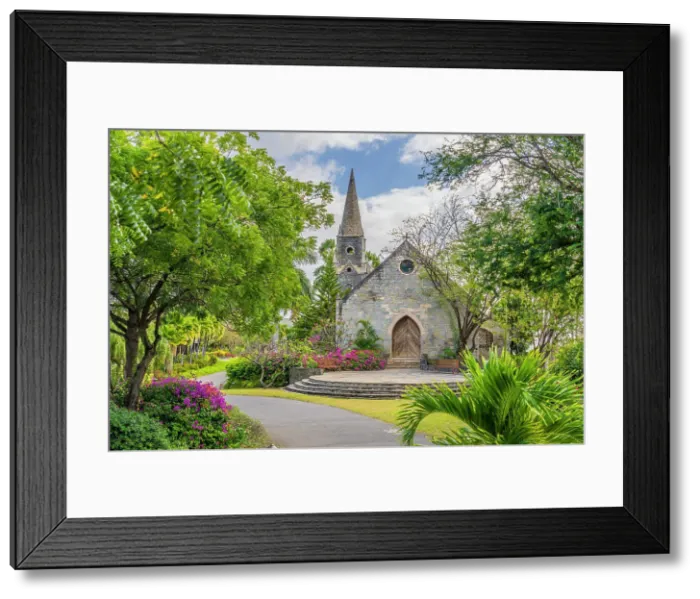 Framed Print : 17th Century Anglican Church, Canouan Island, Grenadine Islands, Saint Vincent and the Grenadines, Caribbean Framed Print : 17th Century Anglican Church, Canouan Island, Grenadine Islands, Saint Vincent and the Grenadines, Caribbean