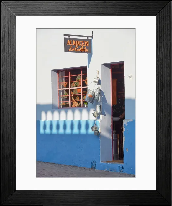 Framed Print : Detail of a shop in the historical cask of Colonia del Sacramento, Uruguay. Colonia was declared UNESCO World Heritage Site in 1995 Framed Print : Detail of a shop in the historical cask of Colonia del Sacramento, Uruguay. Colonia was declared UNESCO World Heritage Site in 1995