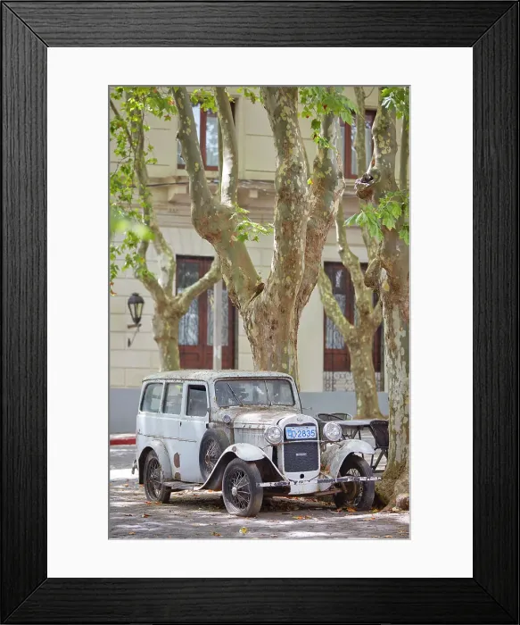 Framed Print : A vintage Ford car in a street of the Colonia del Sacramento historical cask, Uruguay. Colonia was declared UNESCO World Heritage Site in 1995 Framed Print : A vintage Ford car in a street of the Colonia del Sacramento historical cask, Uruguay. Colonia was declared UNESCO World Heritage Site in 1995