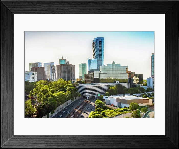 Framed Print : USA, Atlanta, Georgia, Buckhead, Uptown Commercial And Residential District, Fulton County Framed Print : USA, Atlanta, Georgia, Buckhead, Uptown Commercial And Residential District, Fulton County