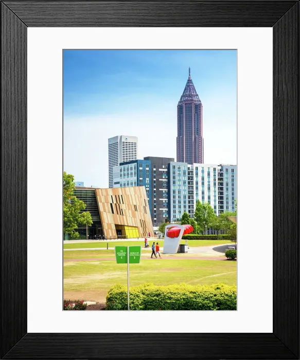 Framed Print : USA, Atlanta, Georgia, Downtown Skyline, Fulton County Framed Print : USA, Atlanta, Georgia, Downtown Skyline, Fulton County