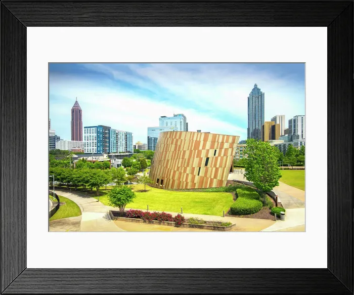 Framed Print : USA, Atlanta, Georgia, National Center For Civil And Human Rights Building, Downtown, Fulton County Framed Print : USA, Atlanta, Georgia, National Center For Civil And Human Rights Building, Downtown, Fulton County