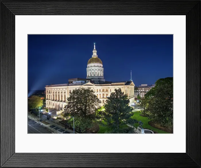 Framed Print : USA, Atlanta, Georgia, State Capitol Building, State Government, Fulton County Framed Print : USA, Atlanta, Georgia, State Capitol Building, State Government, Fulton County
