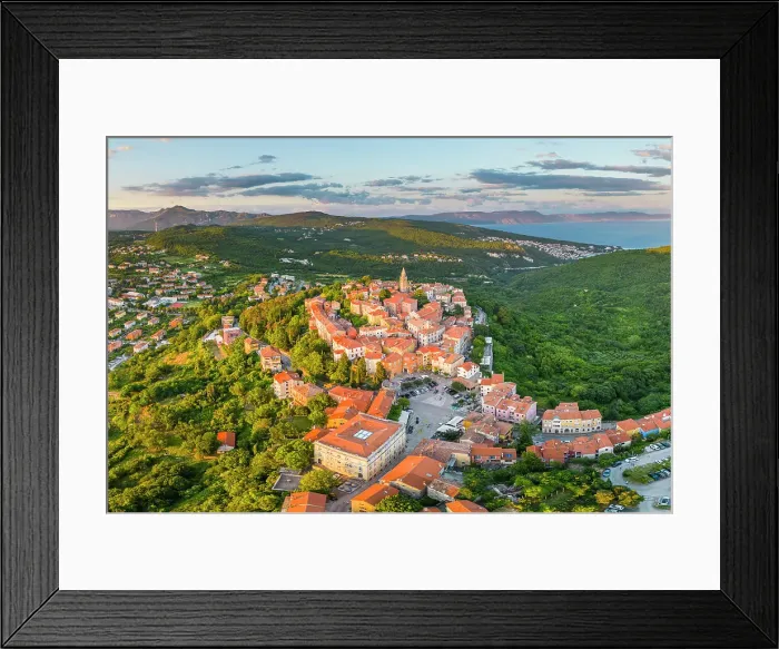 Framed Print : Hilltop village of Labin, Istria, Croatia Framed Print : Hilltop village of Labin, Istria, Croatia