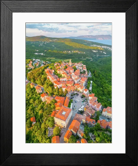 Framed Print : Hilltop village of Labin, Istria, Croatia Framed Print : Hilltop village of Labin, Istria, Croatia