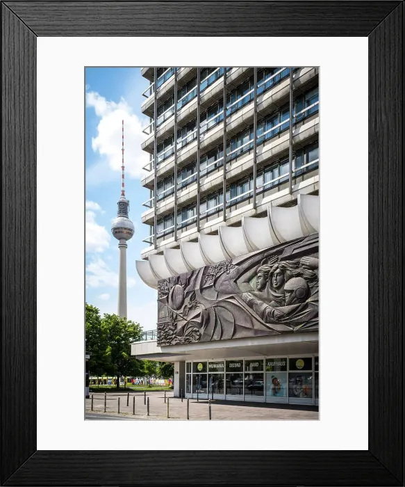 Framed Print : Soviet era wall mural, Alexanderplatz, Alexanderplatz, Berlin, Germany Framed Print : Soviet era wall mural, Alexanderplatz, Alexanderplatz, Berlin, Germany