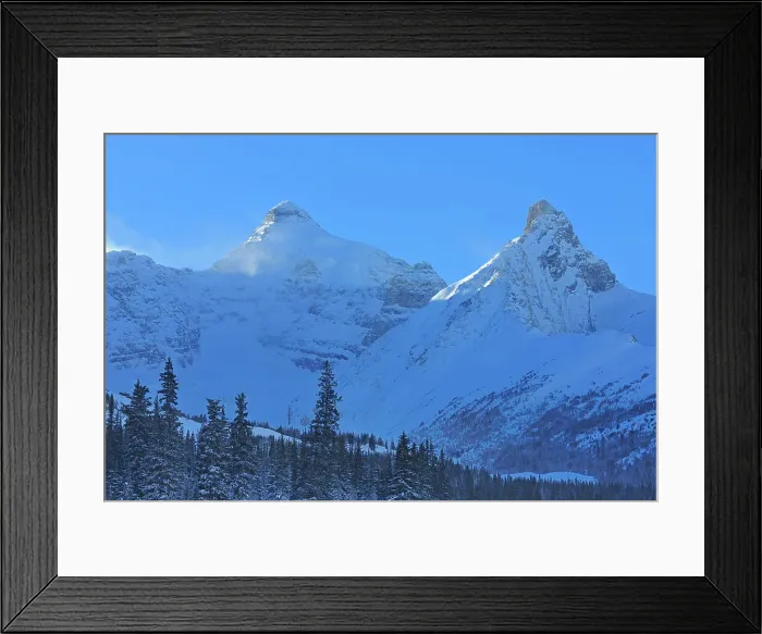 Framed Print : The Canadian Rocky Mountains along the Icefields Parkway, Banff National Park, Alberta, Canada