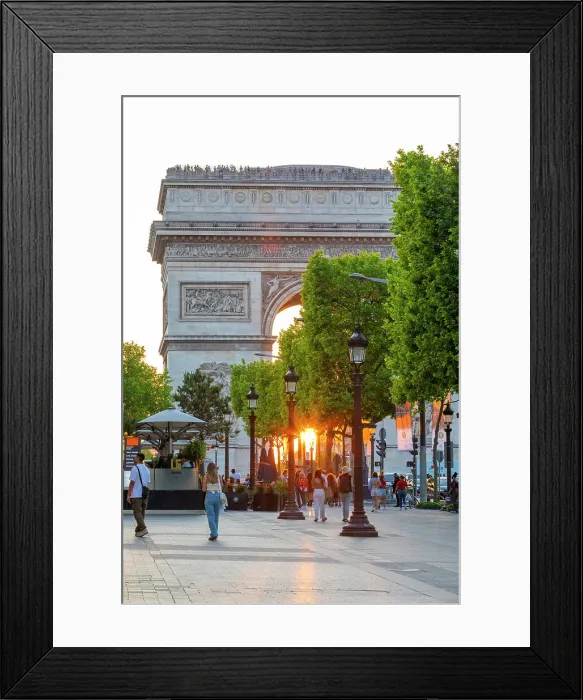 Framed Print : Arc De Triomphe at Sunset, Paris, France Framed Print : Arc De Triomphe at Sunset, Paris, France