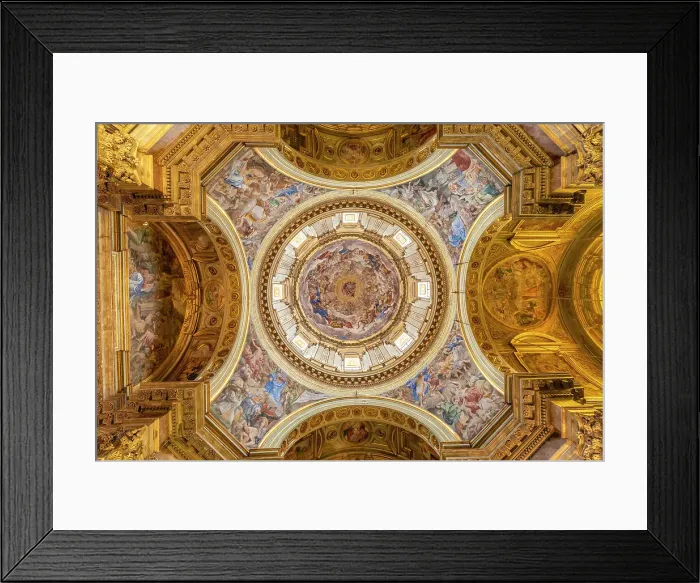 Framed Print : Dome of the Royal Chapel of the Treasure of St. Januarius, Naples Cathedral, Naples, Campania, Italy Framed Print : Dome of the Royal Chapel of the Treasure of St. Januarius, Naples Cathedral, Naples, Campania, Italy