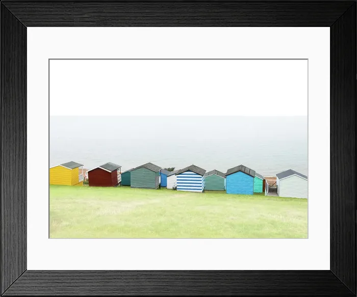 Framed Print : Beach huts on Tankerton beach, near Whitstable, Kent, England Framed Print : Beach huts on Tankerton beach, near Whitstable, Kent, England