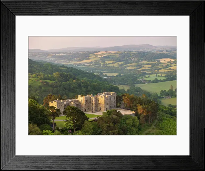 Framed Print : Aerial view of Castle Drogo at dawn on a summer morning, Dartmoor National Park, Devon, England. Spring (June) 2023 Framed Print : Aerial view of Castle Drogo at dawn on a summer morning, Dartmoor National Park, Devon, England. Spring (June) 2023