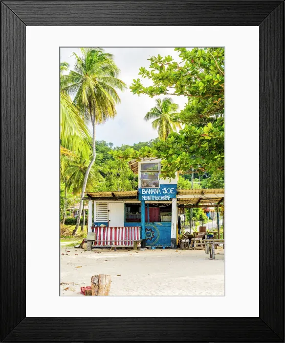 Framed Print : Old bar, Paradise Beach, Carriacou, Greneda, caribbean Framed Print : Old bar, Paradise Beach, Carriacou, Greneda, caribbean