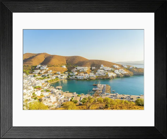 Framed Print : Elevated view of Chora, Astypalaia, Dodecanese, Greek Islands, Greece Framed Print : Elevated view of Chora, Astypalaia, Dodecanese, Greek Islands, Greece