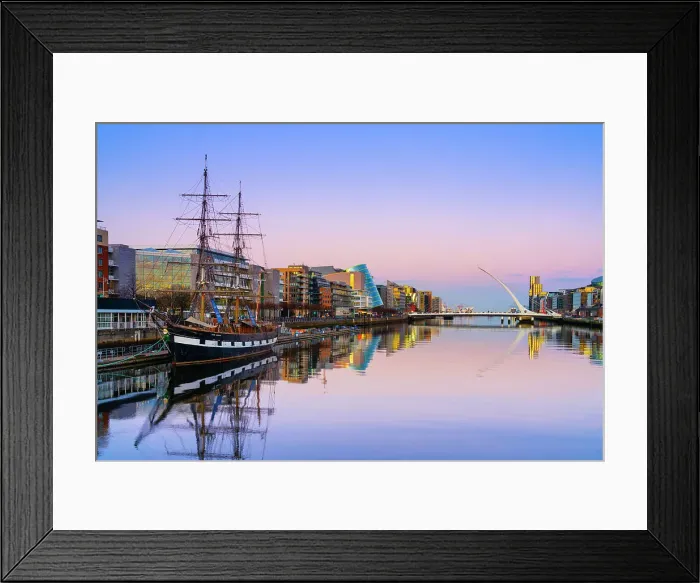 Framed Print : Ireland, Dublin, River Liffey, Jeanie Johnston Tall Ship moored at Dublin docks Framed Print : Ireland, Dublin, River Liffey, Jeanie Johnston Tall Ship moored at Dublin docks