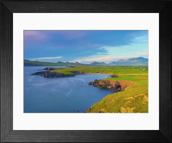 Framed Print : Ireland, Co. Kerry, Dingle, Clogher Head and Three Sisters Framed Print : Ireland, Co. Kerry, Dingle, Clogher Head and Three Sisters