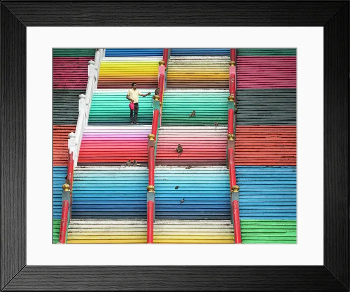 Framed Print : Steps leading to Batu Caves Hindu Temple, Kuala Lumpur, Malaysia Framed Print : Steps leading to Batu Caves Hindu Temple, Kuala Lumpur, Malaysia