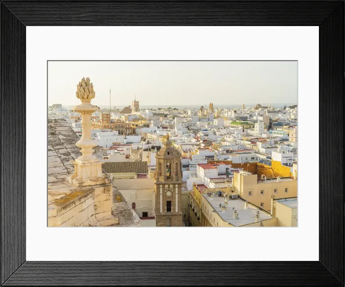 Framed Print : The view from Cadiz cathedral, Cadiz, Andalusia, Spain Framed Print : The view from Cadiz cathedral, Cadiz, Andalusia, Spain