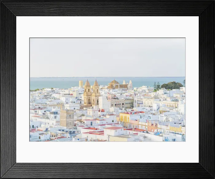 Framed Print : The view from Tavira Tower, Cadiz, Andalusia, Spain Framed Print : The view from Tavira Tower, Cadiz, Andalusia, Spain