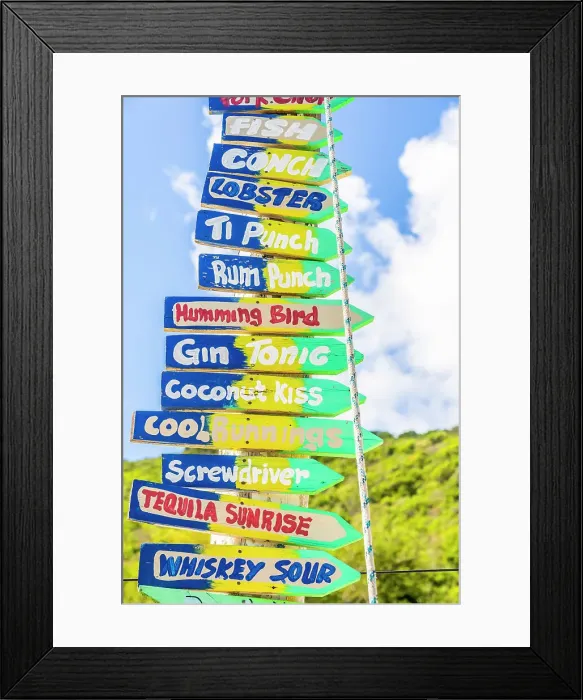 Framed Print : Colourful signage, Salt Whistle bay Beach, Mayreau Island, in the Tobago Cays in the Grenadines Islands, Saint Vincent and the Grenadines, Caribbean Framed Print : Colourful signage, Salt Whistle bay Beach, Mayreau Island, in the Tobago Cays in the Grenadines Islands, Saint Vincent and the Grenadines, Caribbean
