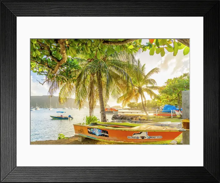 Framed Print : Bequia Island, Grenadine Islands, Saint Vincent and the Grenadines, Caribbean Framed Print : Bequia Island, Grenadine Islands, Saint Vincent and the Grenadines, Caribbean