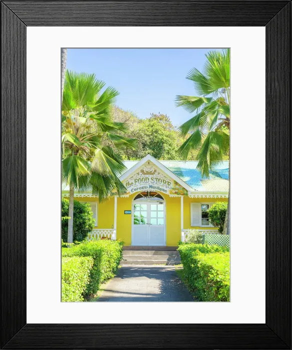 Framed Print : The Food store, Mustique, Grenadines, Saint Vincent and the Grenadines Islands, Caribbean Framed Print : The Food store, Mustique, Grenadines, Saint Vincent and the Grenadines Islands, Caribbean