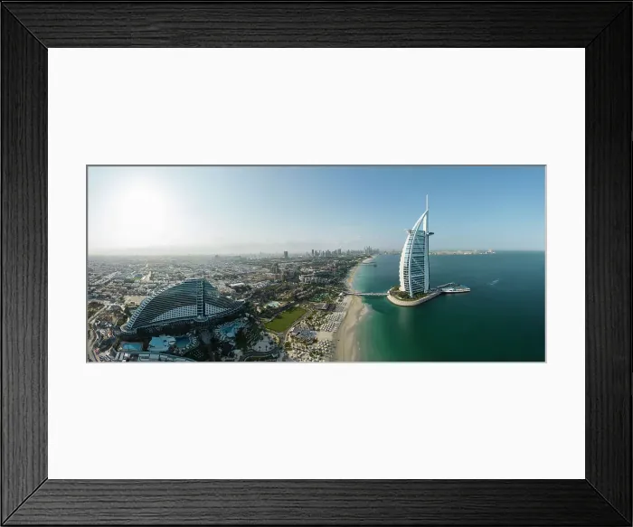 Framed Print : Aerial view of Burj Al Arab Hotel, Jumeirah, Dubai, United Arab Emirates Framed Print : Aerial view of Burj Al Arab Hotel, Jumeirah, Dubai, United Arab Emirates
