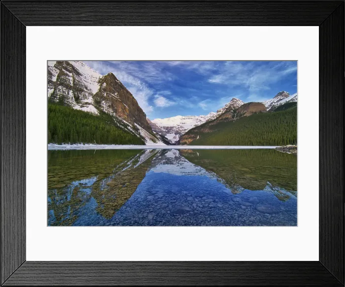 Framed Print : Victoria Glacier on Mt. Victoria at Lake Louise. On the right is Mt. Whyte, The Big Beehive and Mt. Niblock. On the left is Fairview Mountain, Banff National Park, Alberta, Canada Framed Print : Victoria Glacier on Mt. Victoria at Lake Louise. On the right is Mt. Whyte, The Big Beehive and Mt. Niblock. On the left is Fairview Mountain, Banff National Park, Alberta, Canada
