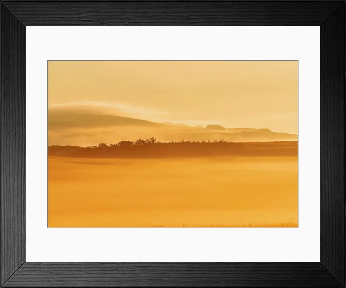 Framed Print : Looing east at sun rising over the prairie in fog Waterton Lakes National Park, Alberta, Canada Framed Print : Looing east at sun rising over the prairie in fog Waterton Lakes National Park, Alberta, Canada
