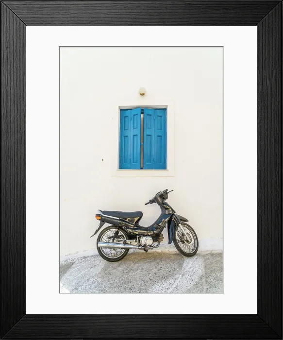 Framed Print : Scooter in Chora, Astypalaia, Dodecanese, Greek Islands, Greece Framed Print : Scooter in Chora, Astypalaia, Dodecanese, Greek Islands, Greece