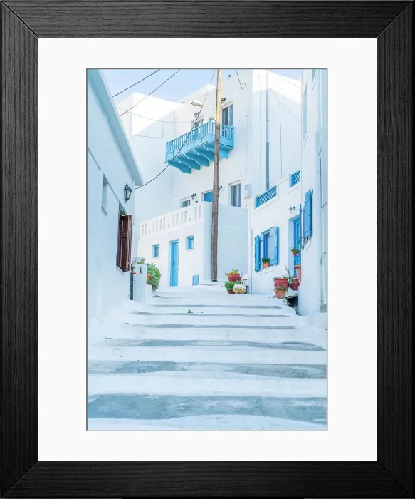 Framed Print : Chora, Astypalaia, Dodecanese, Greek Islands, Greece